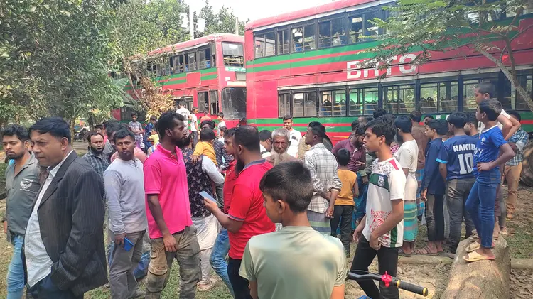 Three students dies as picnic bus electrified in Gazipur